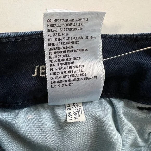 Womens American Eagle Super Super Stretch Jeggings Size 4 Reg Measures 27x28.5 - Picture 10 of 15